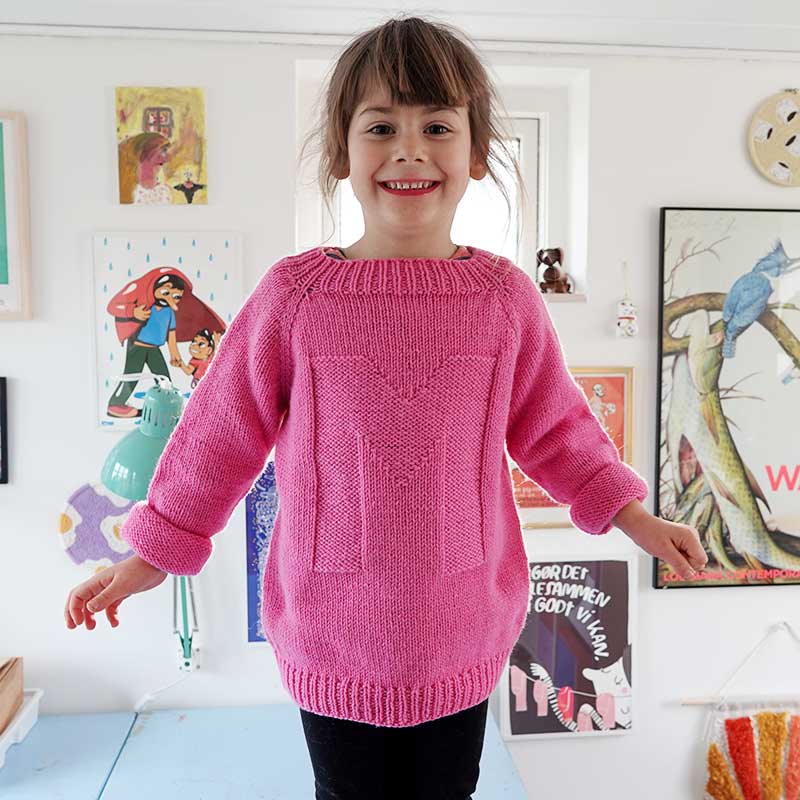 My Letter Sweater - Strikkeopskrift - Billede 3