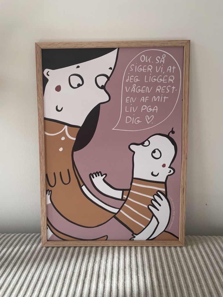 Plakat af Line Jensen - mor og barn - Billede 3