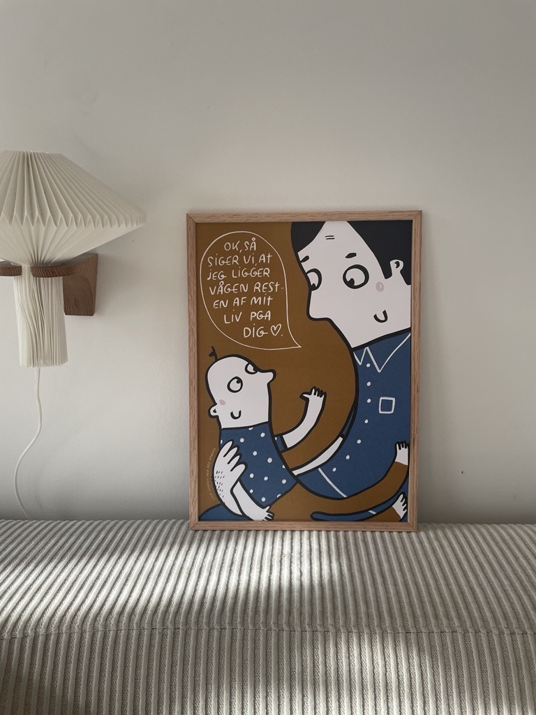 Plakat af Line Jensen - far og barn - Billede 3