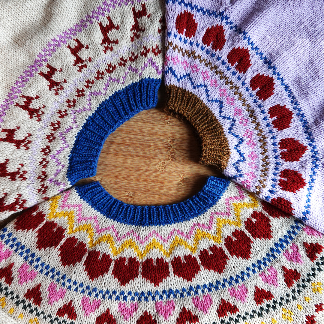Sweater til børn med hjerter - strikkeopskrift - Billede 5