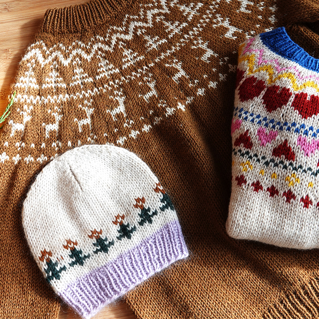 Sweater til børn med rensdyr - strikkeopskrift - Billede 5