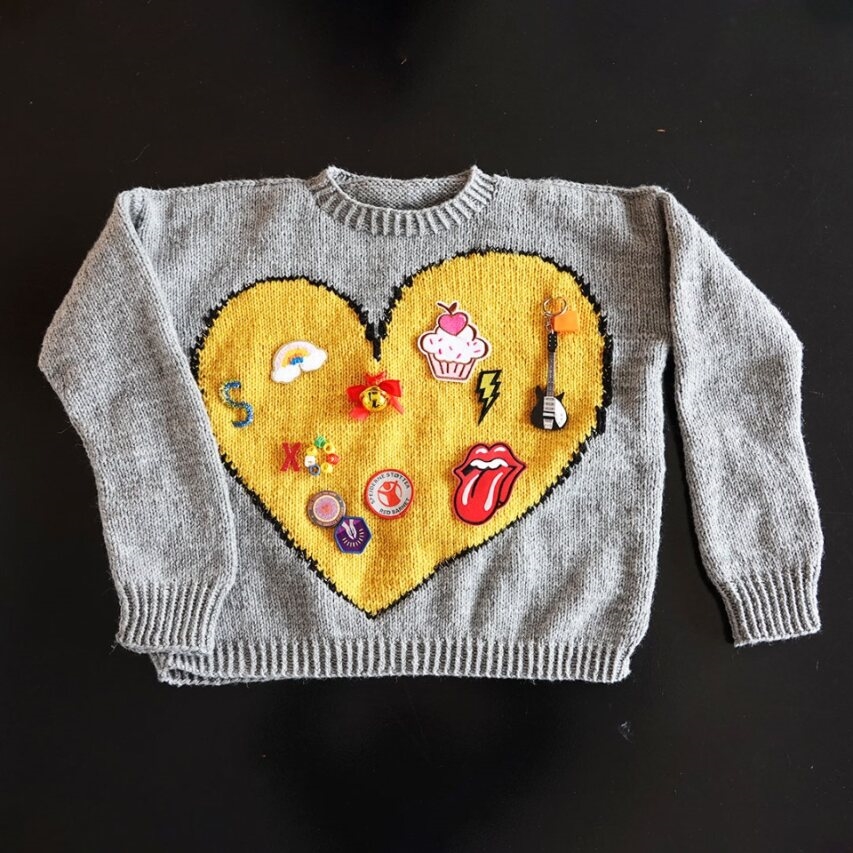 DEL DIT HJERTE SWEATER - STRIKKEOPSKRIFT - Billede 7