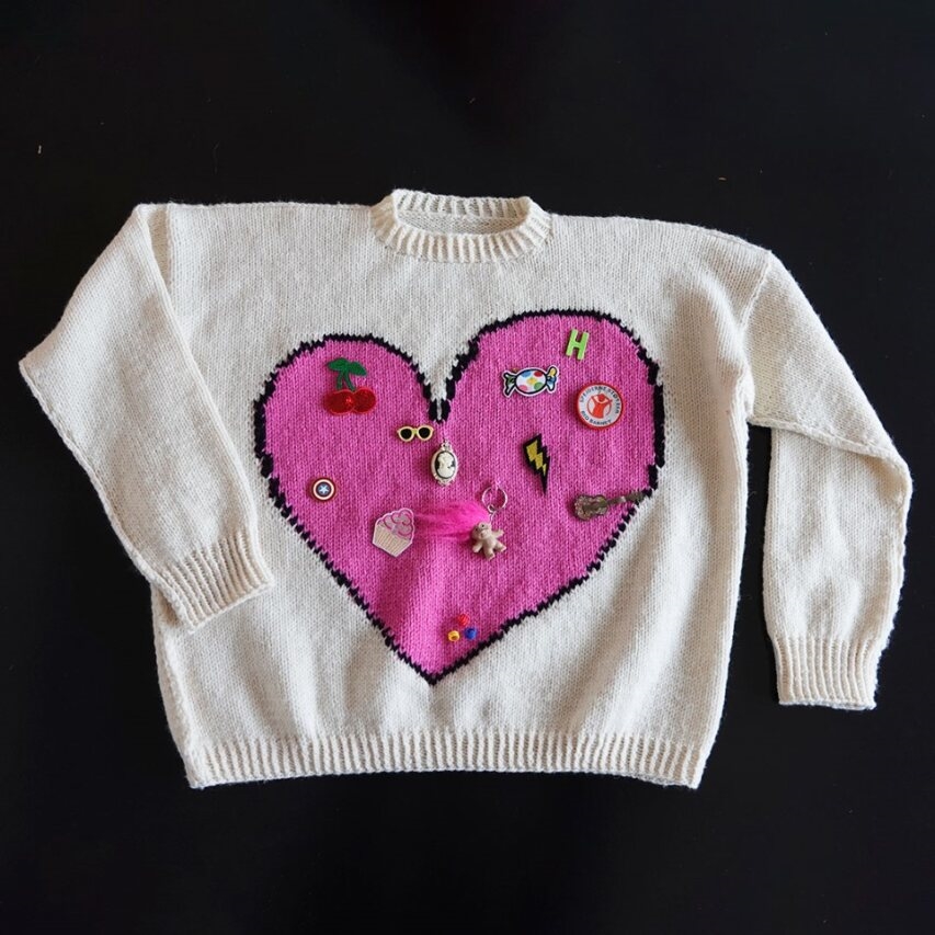 DEL DIT HJERTE SWEATER - STRIKKEOPSKRIFT - Billede 4